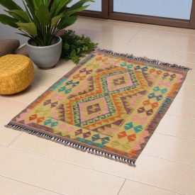 Koberec Kelim Chobi 117x87 ručně tkaný Afghánský Kelim z vlny