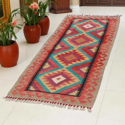 Koberec Kilim Chobi 71x188 ručně tkaný afghánský kilim z vlny