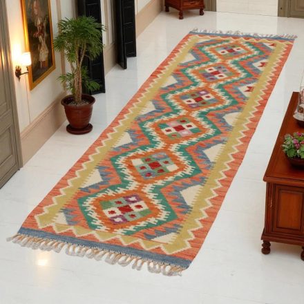 Koberec Kilim Chobi 66x215 ručně tkaný afghánský kilim z vlny
