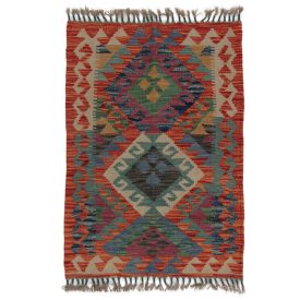  Koberec Kilim Chobi 94x66 ručně tkaný afghánský kilim z vlny
