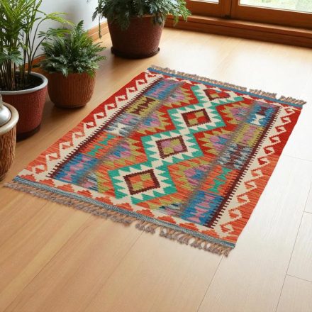 Kelimový koberec Chobi 126x88 ručně tkaný Afghánský Kelim z vlny