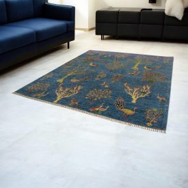   Orientální koberec Afshar naqsha 253x293 ručně vázaný afghánský koberec