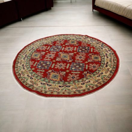 Kulatý koberec Kazak 168x171 ručně vázaný afghánský koberec