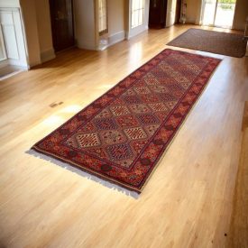   Afghánský běhouný koberec Khal Mohammadi 93x302 ručně vázaný koberec