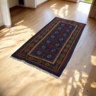 Orientální běhouný koberec Aqcha Bukhara 81x190 ručně vázaný afghánský koberec