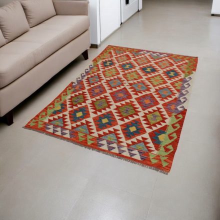 Afghánský Kilim Chobi 124x190 ručně tkaný koberec Kelim