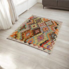   Afghánský koberec Kelim Chobi 110x146 etnický ručně tkaný Kilim