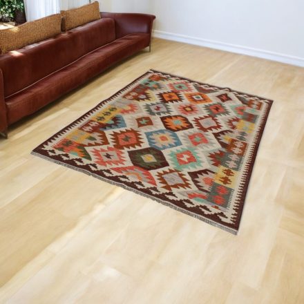 Afghánský koberec Kelim Chobi 148x203 etnický ručně tkaný Kilim