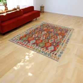   Ručně tkaný Kelim Chobi 177x250 afghánský vlněný koberec Kilim