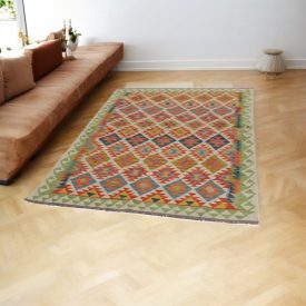 Afghánský koberec Kelim Chobi 152x199 etnický ručně tkaný Kilim