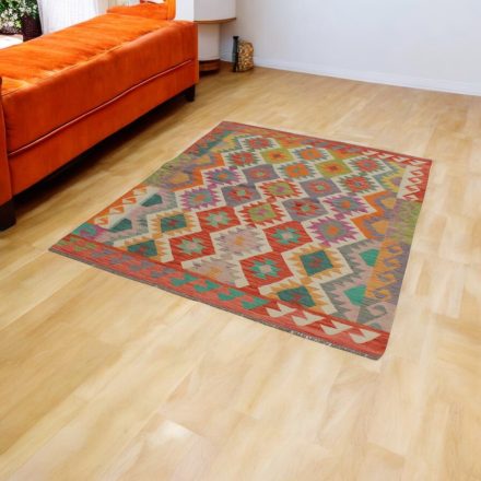 Afghánský Kilim Chobi 152x192 ručně tkaný koberec Kelim