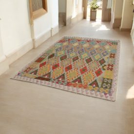 Chobi koberec Kelim 180x243 ručně tkaný vlněný kelim