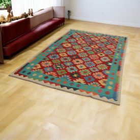 Etnický koberec Kelim Chobi 167x254 ručně tkaný Kilim