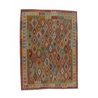Ručně tkaný Kelim Chobi 215x293 afghánský vlněný koberec Kilim