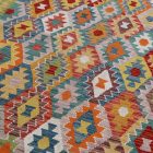Ručně tkaný Kelim Chobi 215x293 afghánský vlněný koberec Kilim