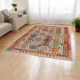 Etnický koberec Kelim Chobi 200x300 ručně tkaný Kilim