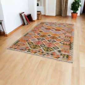 Vlněný koberec Kelim Chobi 189x293 ručně tkaný Afghánský Kelim