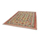 Ručně tkaný Kelim Chobi 196x296 afghánský vlněný koberec Kilim