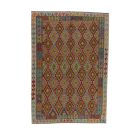 Ručně tkaný Kelim Chobi 204x293 afghánský vlněný koberec Kilim