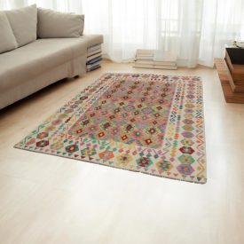 Ručně tkaný Kelim Chobi 202x291 afghánský vlněný koberec Kilim
