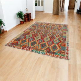 Etnický koberec Kelim Chobi 200x296 ručně tkaný Kilim