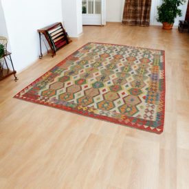 Koberec Kelim Chobi 203x297 afghánský ručně tkaný Kilim