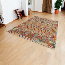   Afghánský koberec Kelim Chobi 200x308 etnický ručně tkaný Kilim