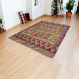 Afghánský Kelim Chobi 194x299 ručně tkaný koberec Kelim