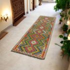 Afghánský Běhoun koberec Kilim 80x285 ručně tkaný Kelim
