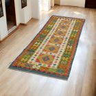 Ručně tkaný Kelim Chobi 80x244 afghánský vlněný koberec Kilim