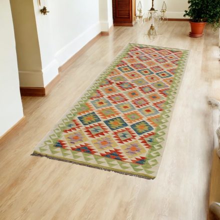 Běhoun koberec Kilim Chobi 89x293 ručně tkaný vlněný kelim