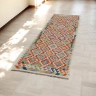 Běhoun koberec Kilim Chobi 89x293 ručně tkaný vlněný kelim