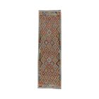 Běhouný koberec Kilim Chobi 89x293 ručně tkaný vlněný kelim