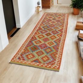   Etnický Běhoun koberec Kilim Chobi 84x296 ručně tkaný Kilim