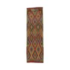 Ručně tkaný Kelim 88x290 afghánský vlněný koberec Kilim