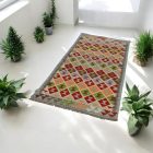 Afghánský Běhoun Kelim Chobi 86x200 etnický ručně tkaný koberec Kilim
