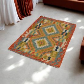 Koberec Kelim Maimana 84x132 afghánský ručně tkaný koberec Kilim