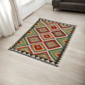Etnický koberec Kilim Chobi 87x127 ručně tkaný Kilim