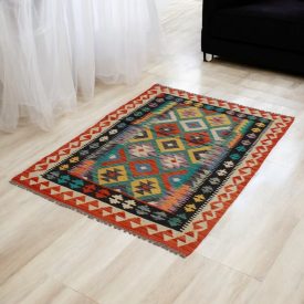   Ručně tkaný Kelim Chobi 101x150 afghánský vlněný koberec Kilim