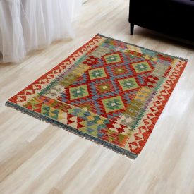 Vlněný koberec Kelim Chobi 106x151 ručně tkaný Afghánský Kelim