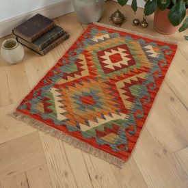 Autentický Kilim koberec 68x93 ručne tkaný afganský Kilim