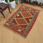 Etnický Kilim koberec Chobi 59x89 ručne tkaný autentický Kilim