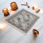 Hedvábný koberec strojově tkaný ROYAL 70x110 tenký turecký koberec