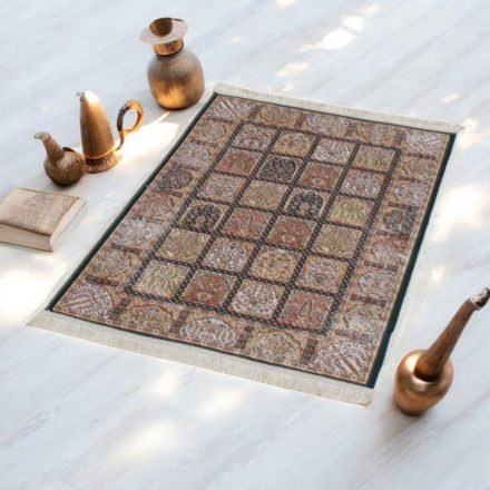 Hedvábný koberec strojově tkaný ROYAL 70x110 tenký turecký koberec