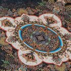 Hedvábný koberec strojově tkaný ROYAL 70x110 tenký turecký koberec