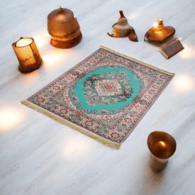   Hedvábný koberec strojově tkaný SILKEN 70x110 akrylový turecký koberec