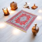 Hedvábný koberec strojově tkaný SILKEN 70x110 akrylový turecký koberec