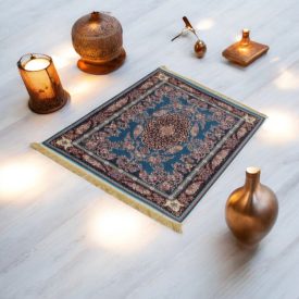   Hedvábný koberec strojově tkaný SILKEN 70x110 akrylový turecký koberec