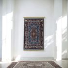 Hedvábný koberec strojově tkaný SILKEN 70x110 akrylový turecký koberec