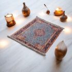 Hedvábný koberec strojově tkaný SILKEN 70x110 akrylový turecký koberec